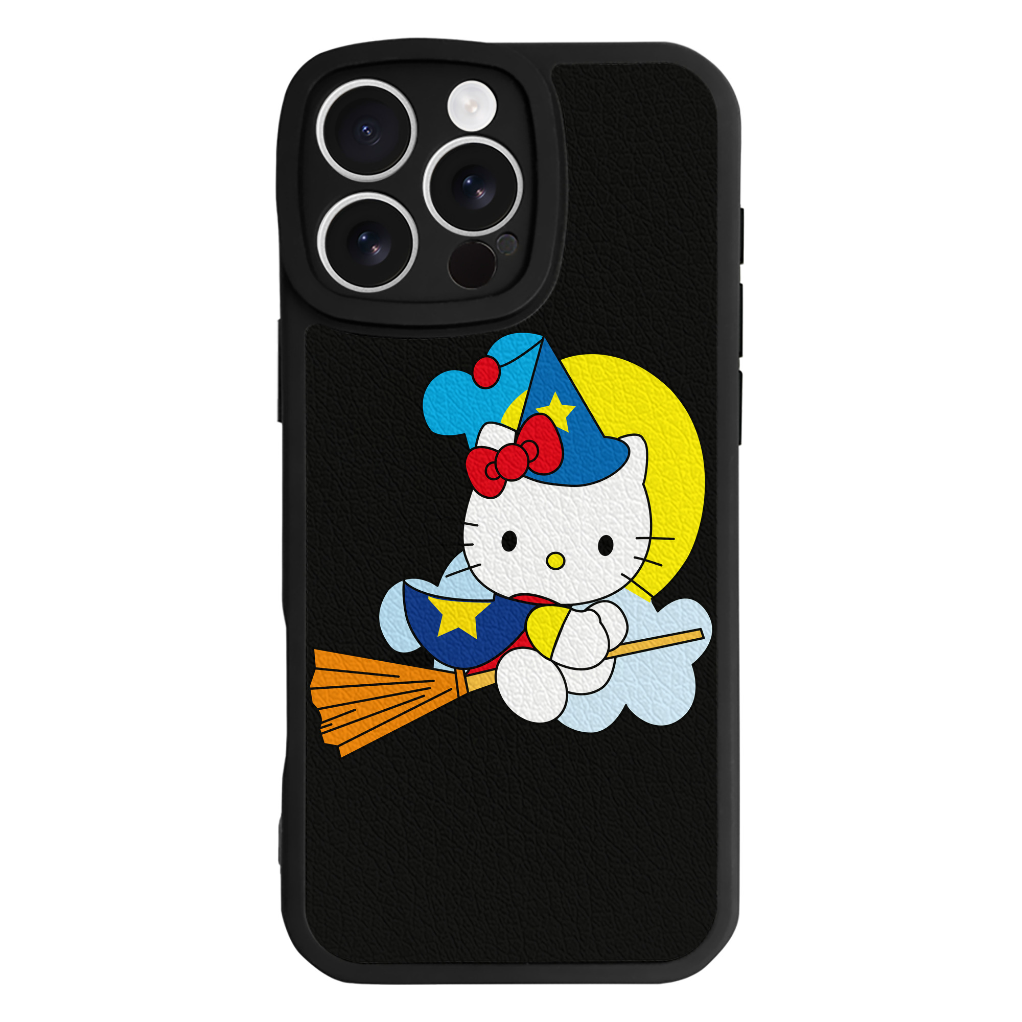 （画像用） Hello Kitty ハローキティ 【iPhone 16シリーズ対応】シリコンスマホケース（レザー調） 材質：シリコン